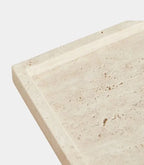 Travertinbricka i äkta natursten – dekorationsbricka 25 × 15 cm
