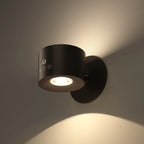 Roterbara LED-vägglampor 360° med touch och fjärrkontroll – 2-pack