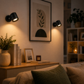 Roterbara LED-vägglampor 360° med touch och fjärrkontroll – 2-pack