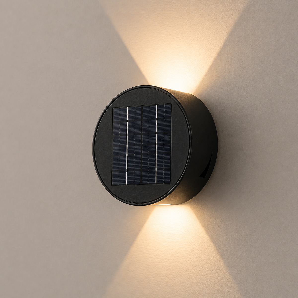 Solcellsvägglampor med rörelsesensor och 360° rotation – 2-pack