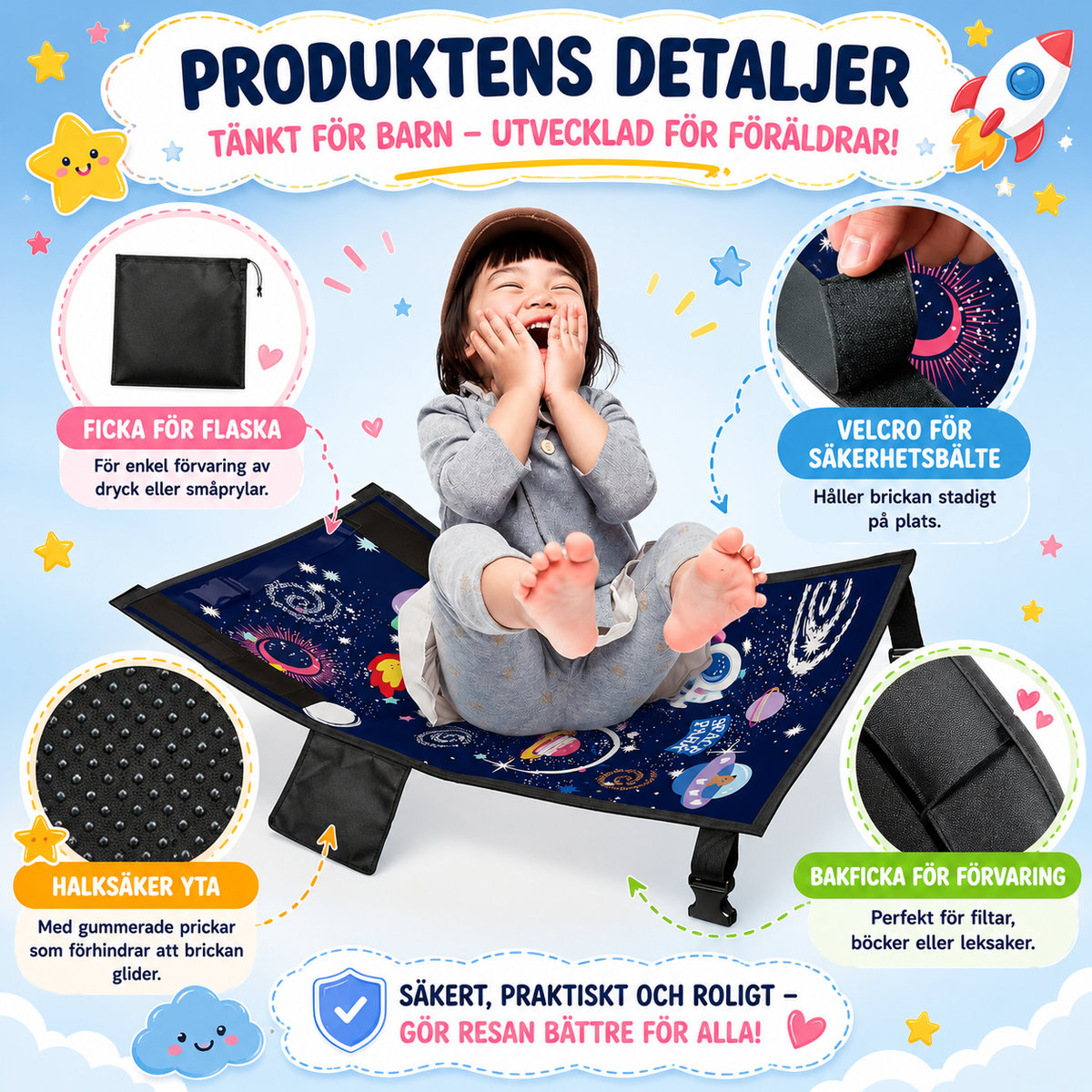 Resobo Flygsäng för Barn