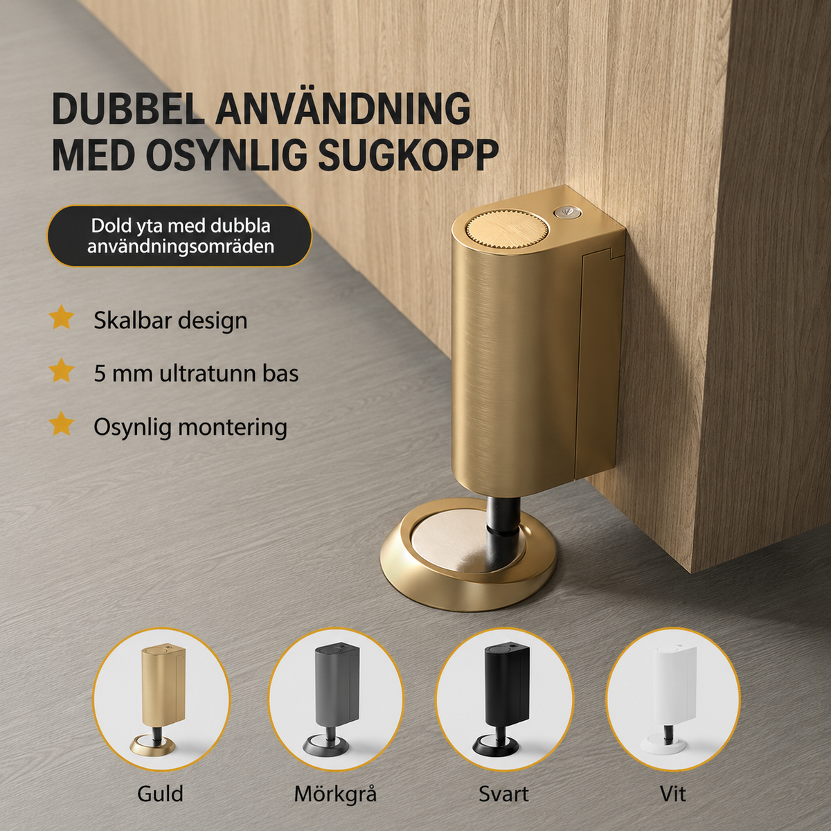 Magnetiskt dörrstopp – dörrhållare för hemmet