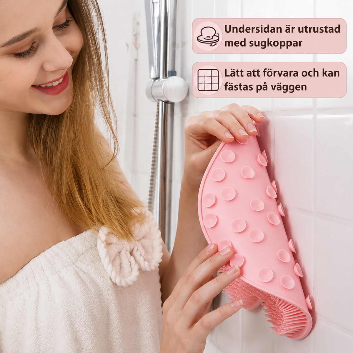 Massage- & Skrubbmatta för Dusch
