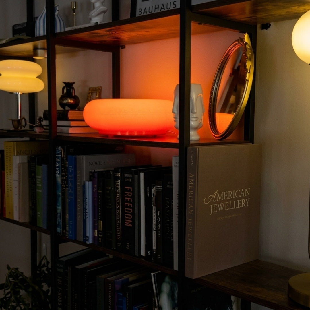 Donutformad LED-bordslampa med touchfunktion – dekorativ stämningsbelysning