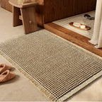 Mjuk absorberande badrumsmatta med halkfri undersida – 46 × 77 cm