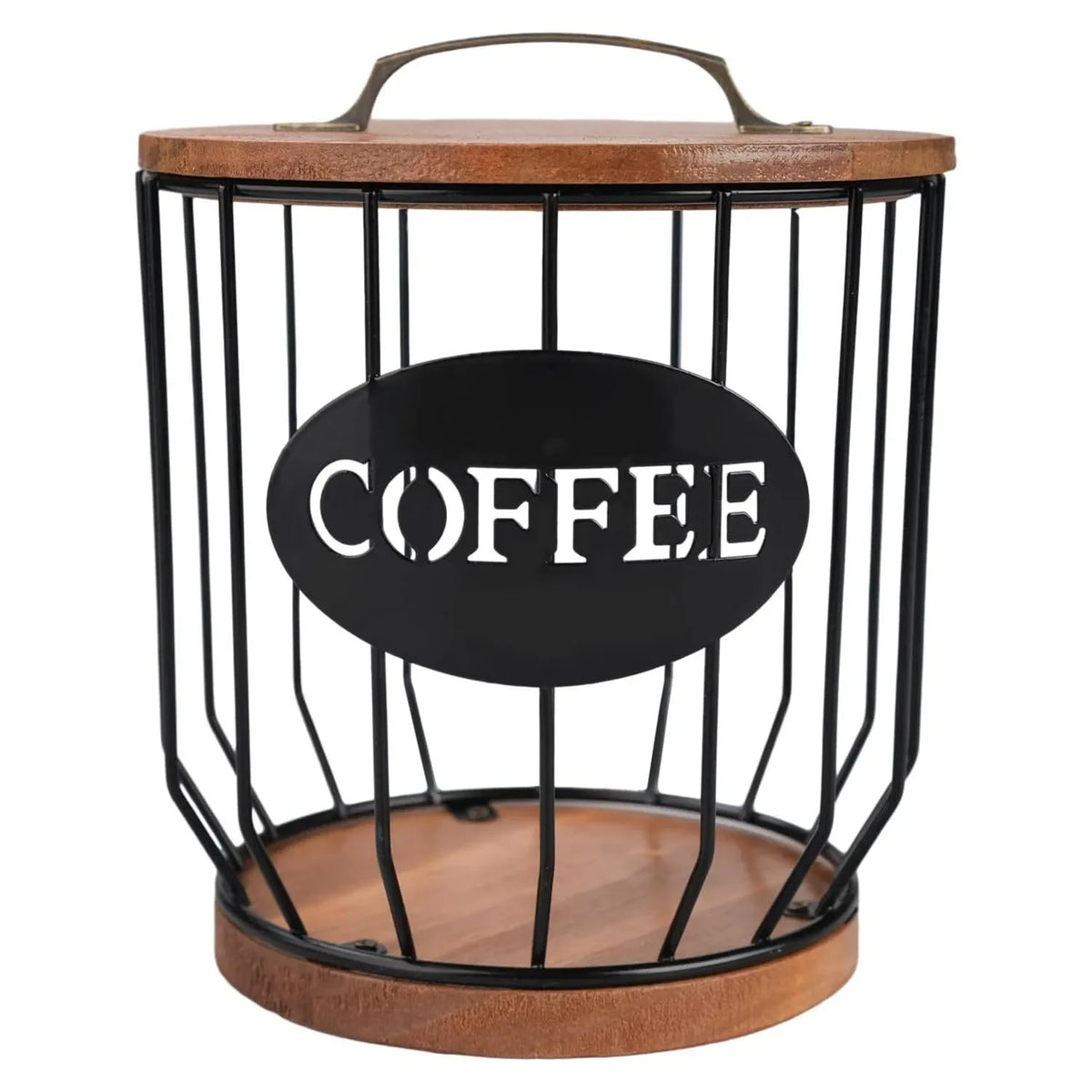 Kaffefilterhållare med lock och handtag