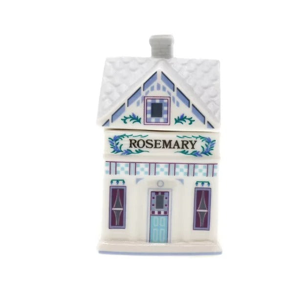 Kryddburkar i porslin formade som hus – 24-pack med lock