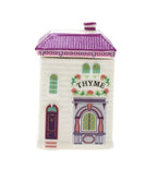 Kryddburkar i porslin formade som hus – 24-pack med lock