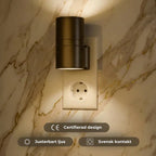 LED-vägglampa med varmt ljus – dekorativ belysning med måninspirerad design