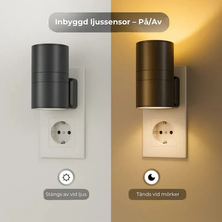 LED-vägglampa med varmt ljus – dekorativ belysning med måninspirerad design