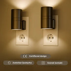 LED-vägglampa med varmt ljus – dekorativ belysning med måninspirerad design