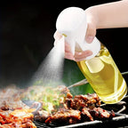 Vit 300 ml sprayflaska för matolja används vid grillning