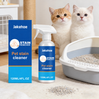 Fläckborttagningsspray vid kattlåda