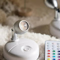 Trådlösa LED-lampor med 13 färger och fjärrkontroll – 2-pack stämningsbelysning